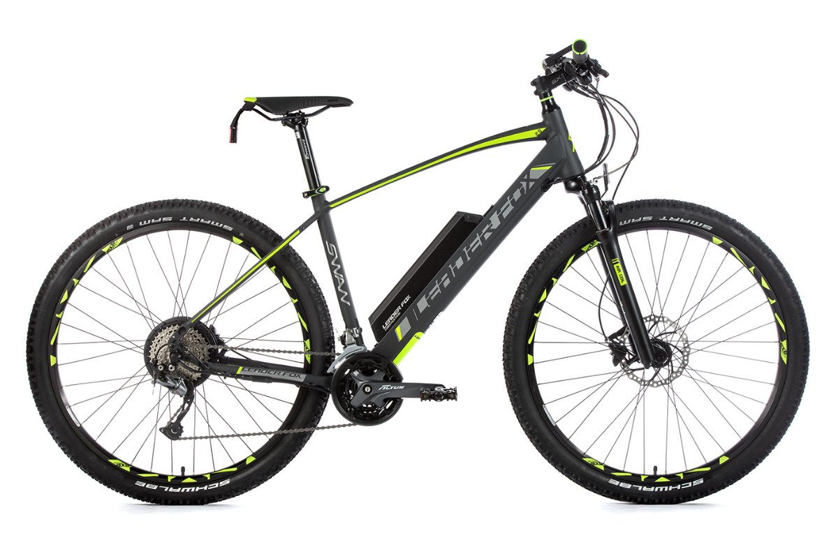 E-Mountainbike SWAN 29", Rahmen 21,5", grau matt/grün