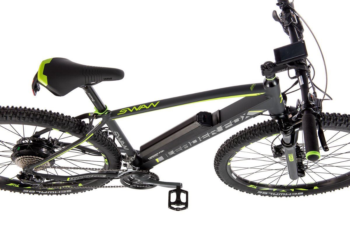 E-Mountainbike SWAN 29", Rahmen 21,5", grau matt/grün
