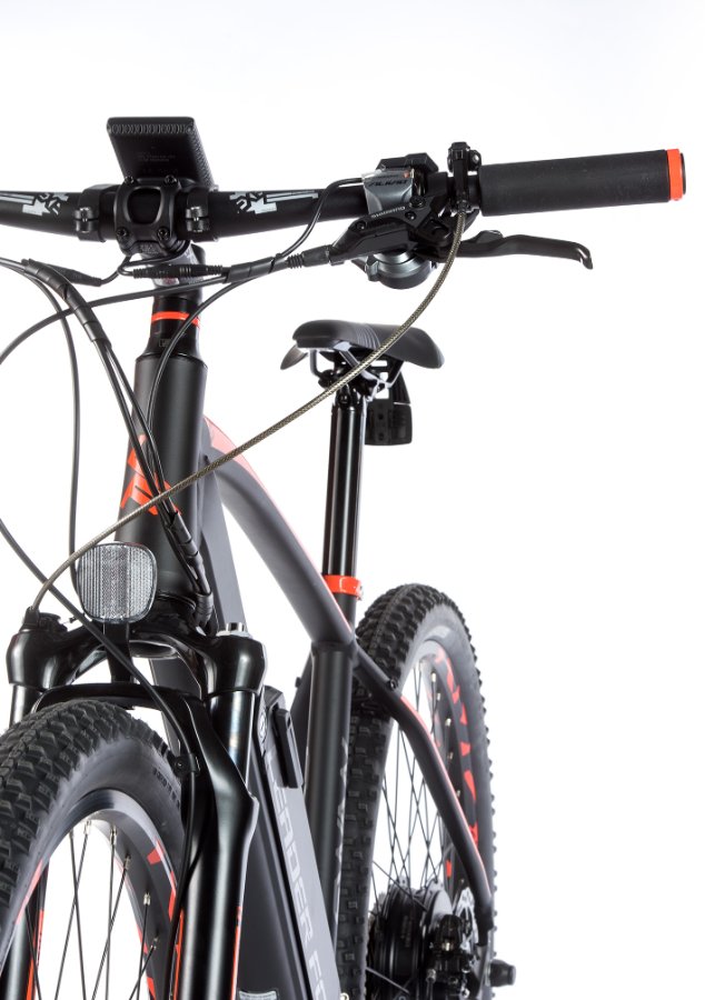 E-Mountainbike SWAN 29", Rahmen 19,5", schwarz matt/orange
