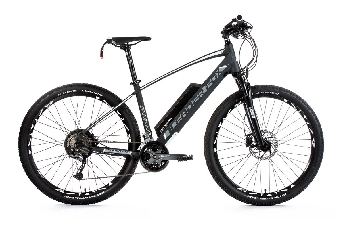 E-Mountainbike SWAN 27,5", Rahmen 16", grau matt/weiß