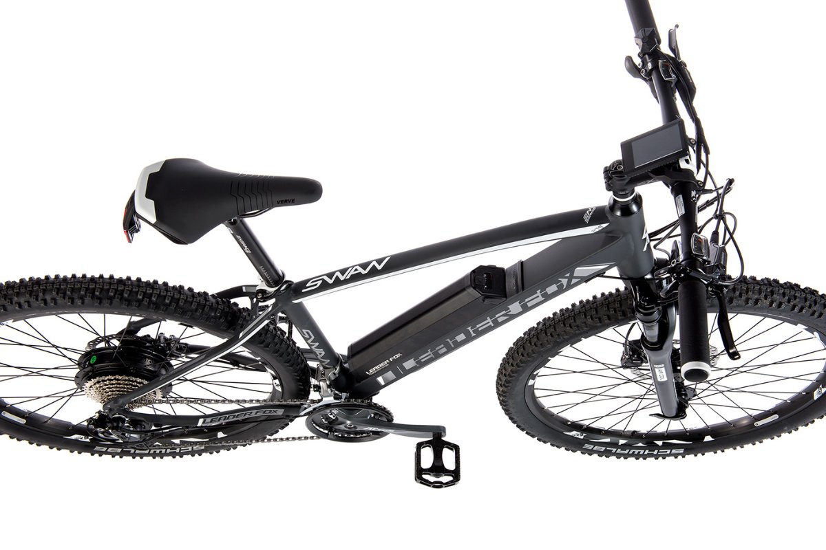 E-Mountainbike SWAN 27,5", Rahmen 16", grau matt/weiß